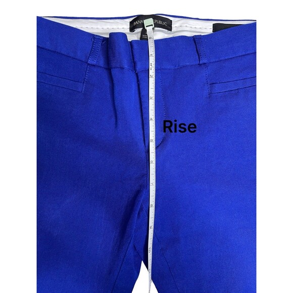 BANANA REPUBLIC Women's Blue Sloan Pants Slacks Size 2 Business Pockets - Picture 9 of 13